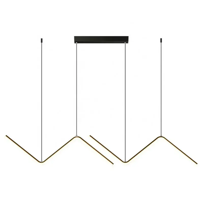 KOALA Nordic Minimalist LED Chandelier Personality Geometric Line Living Room Dining Room Lamp Bedroom Study Bar Art Lamp