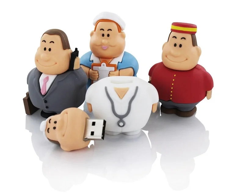 Cartoon USB pvc 3D 2D USB pendrive custom flash drive soft pvc memory stick usb flash drive for Gift