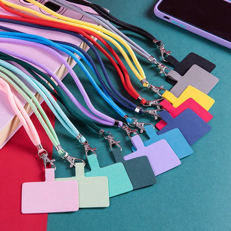 New adjustable mobile phone strap Nylon cell crossbody phone lanyard Wrist Case Cell For All Iphone patch lanyard