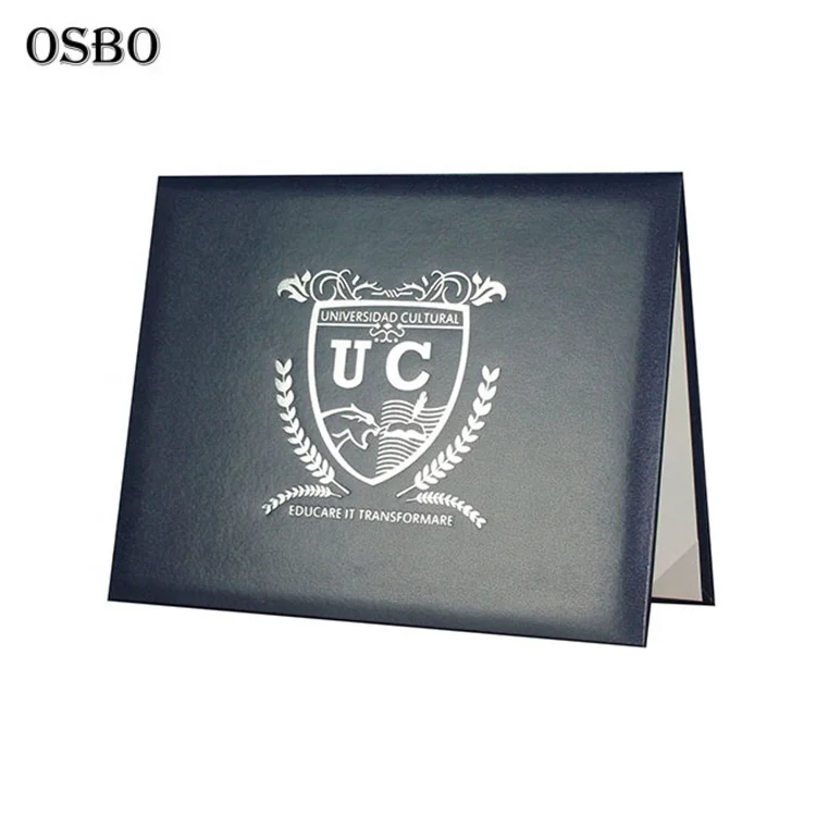 Graduation Diploma Leather Holder File Certificate Cover Folder Holder