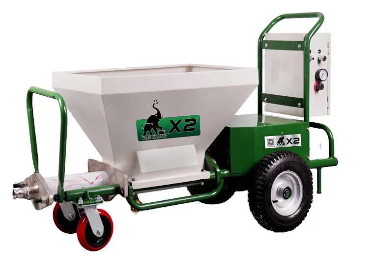 X2 Cement Mortar Plaster Mortar Spraying Machine for Sale Construction 25-35l/min High POWER Motor,pump 153*60*85cm Provided 30m