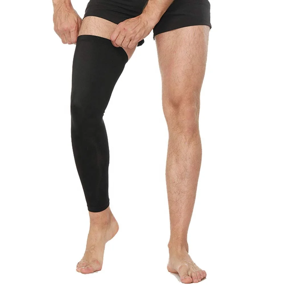 Compression Leg Sleeve Protector Infused Recovery Support Leg Full Leg Support Copper for Sports Adult Thin Basic Protection