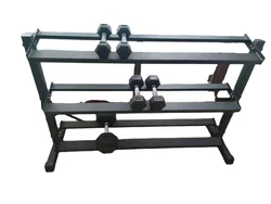 home use hex rubber dumbbell storage holder rack