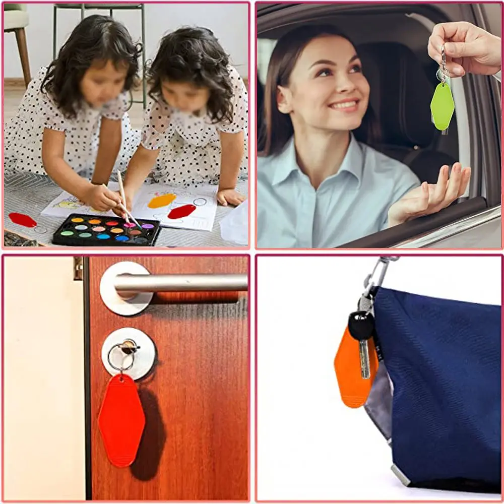 Custom acrylic key chain blanks motel keychain acrylic charm plastic hotel key tags plastic keytags key tags