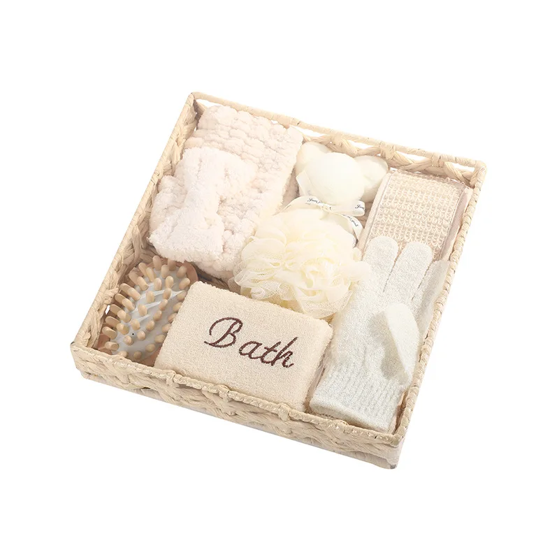 Natural Wooden Spa Body Bath Shower Set With Corporate Gift Luxury Business Souvenir Giveaways