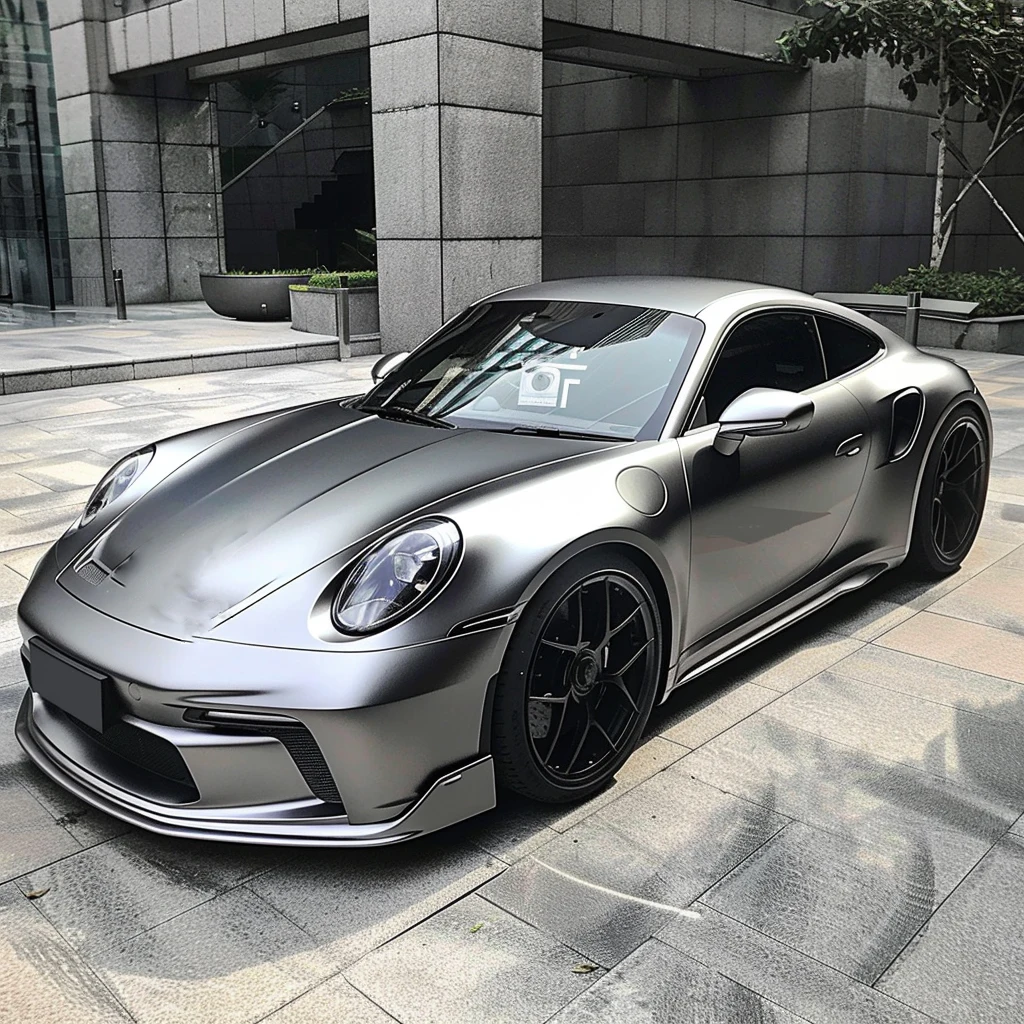 Auto PVC Metallic Matte Silver Vinyl Car Wrap Sticker Color Changing Sticker Car Body Decoration film