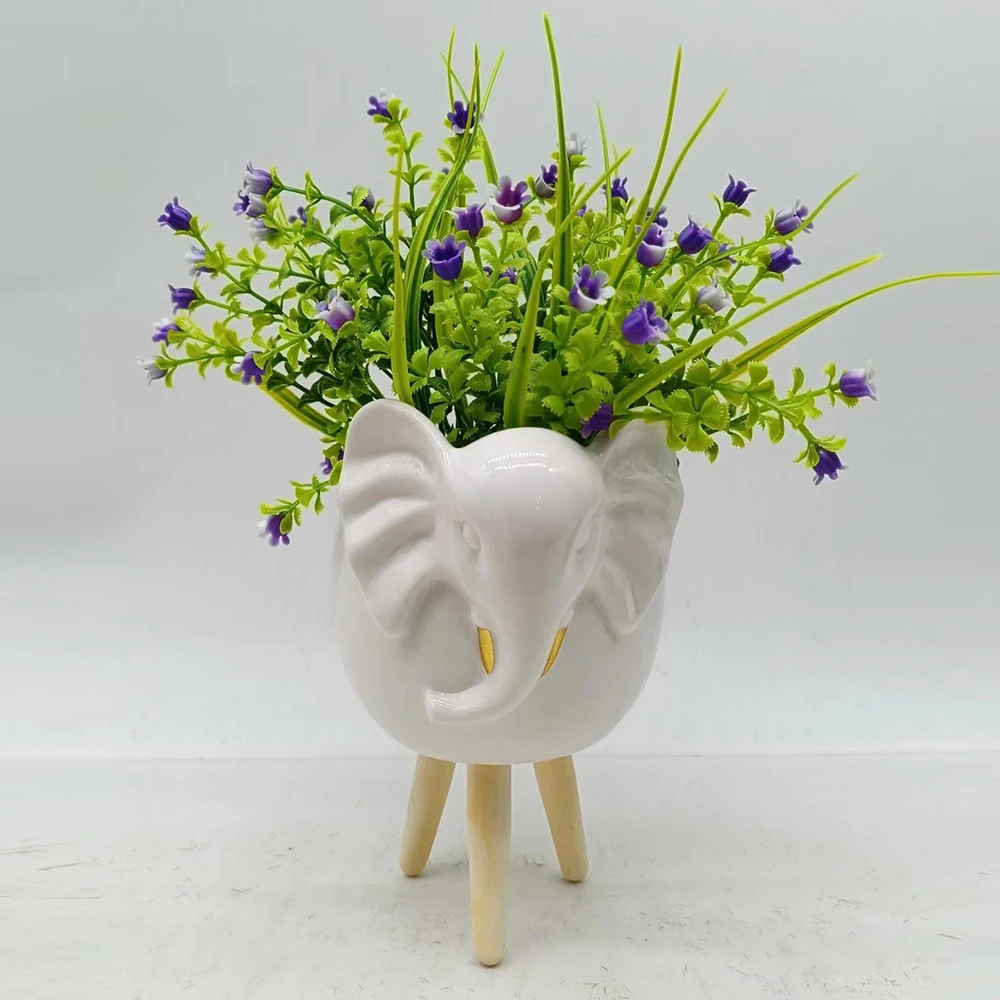 Ceramic succulent flower pot wholesale Creative DIY table top home decor