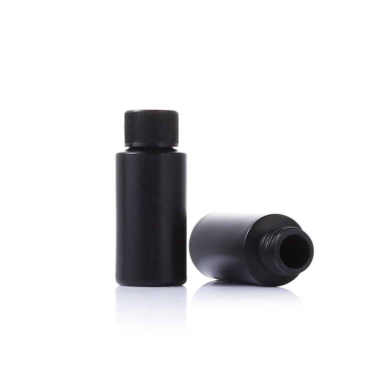 30ml 1oz Empty Black Plastic Squeeze Dispensing Bottles Glue Bottle Light-proof Sealed Plastic Bottle With Caps For DIY Crafts