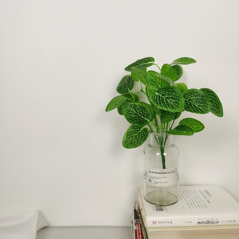 Artificial Leaves Green Wall Background Materials Flower Arrangement Fake Green Leaf