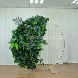 LFB1472 large personalized round wedding garland artificial plant stage decoration backdrop