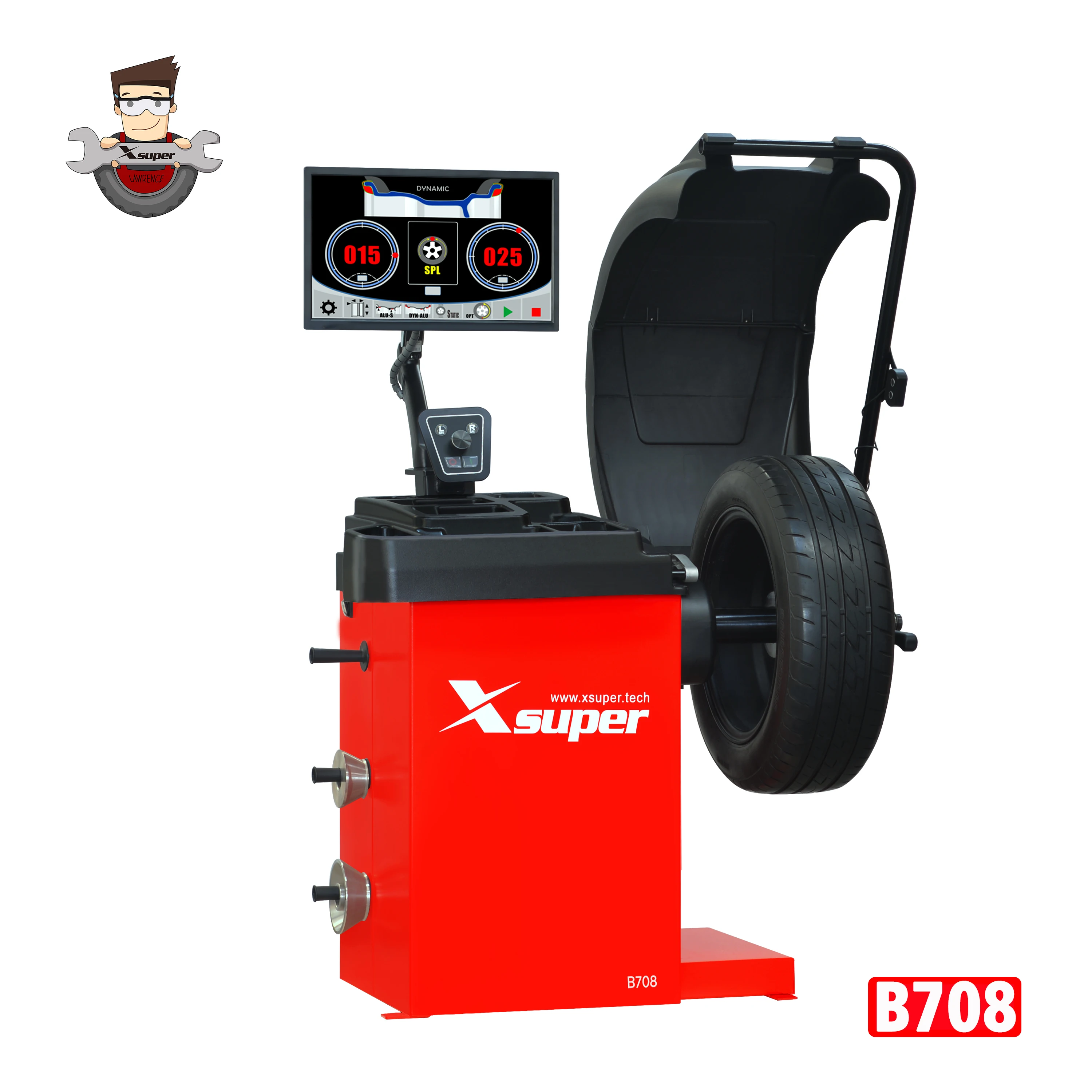 User-Friendly Wheel Blance Machine Tyre Service with 40mm Shaft (B708)