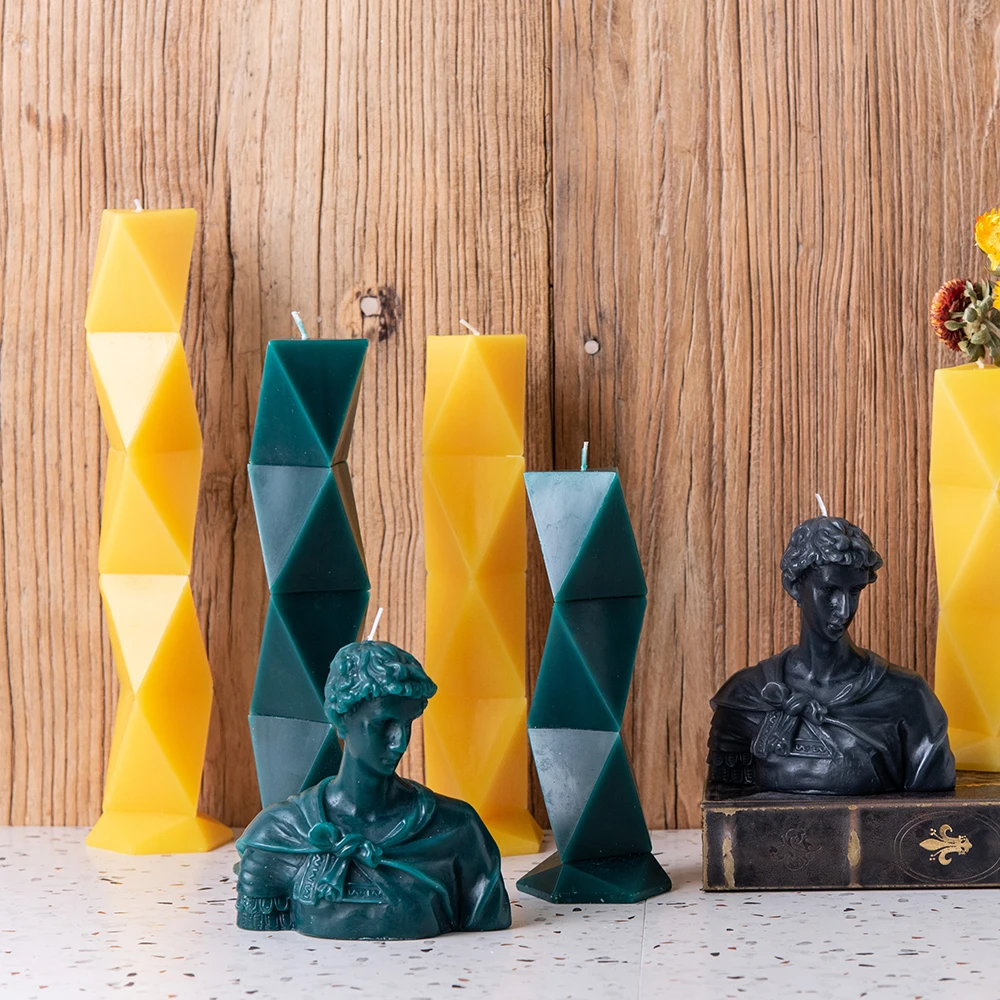 Bulk order handmade unique long paraffin candles