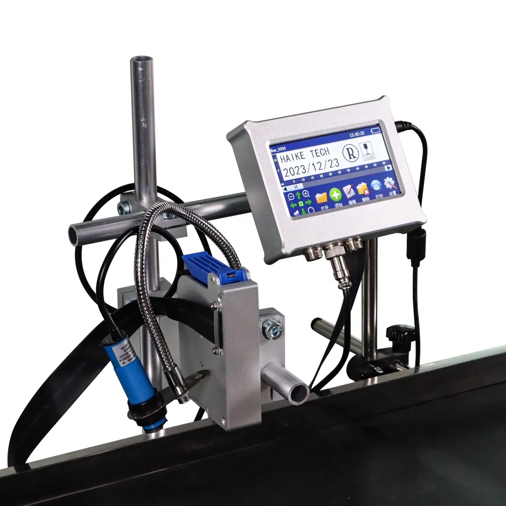 Hot Sales Assembly Line TIJ Batch Code Inkjet Printer Logo Qr Code Barcode Variable Data Expiry Date Online Inkjet Printer Base