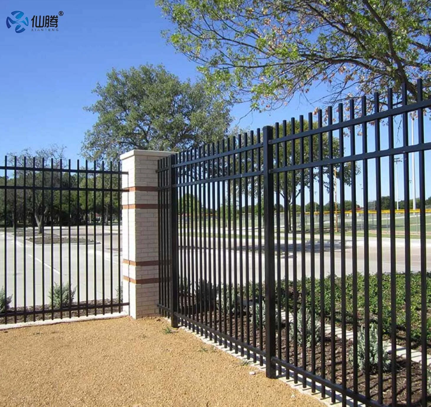 Zinc Steel House Fence Gates Driveway Entrance Gate Steel Gates Hinges