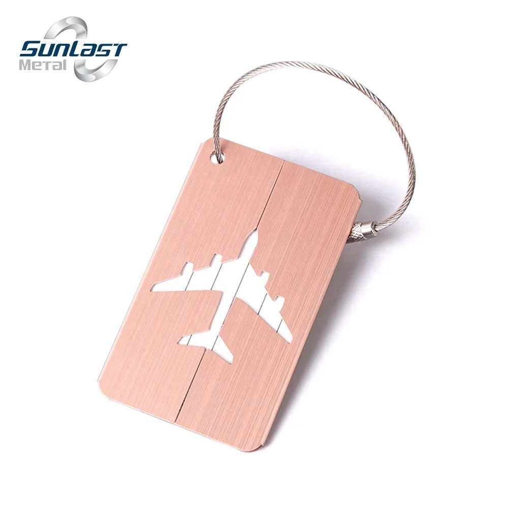 Aluminium Alloy Luggage Tags Metal Suitcase Tags Travel Bag ID Identifier Luggage Name Tag