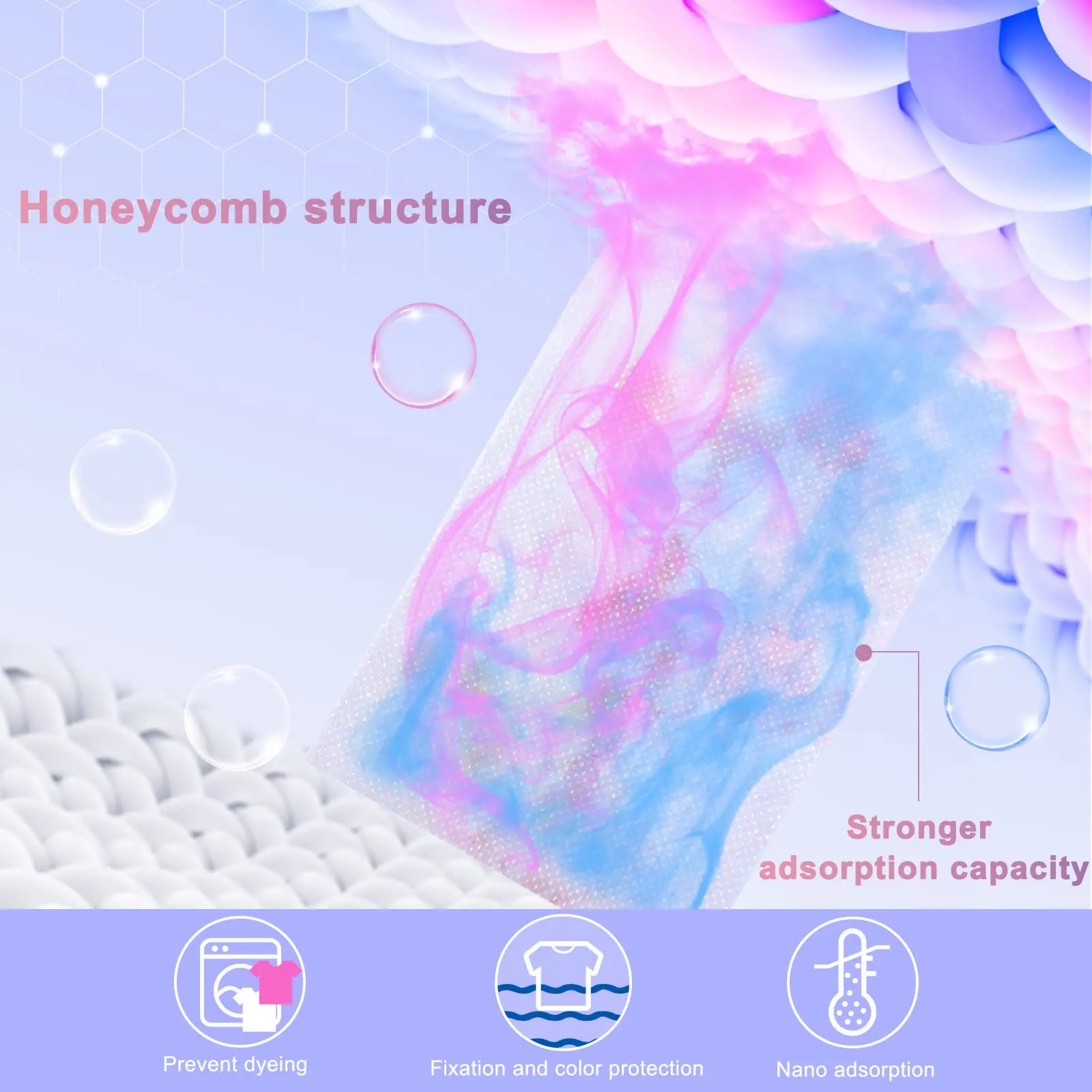 KELEE Bulk Laundry Mixed Washing Color Catcher Color Fabric Absorbing Grabber Colour Catcher Laundry Sheets