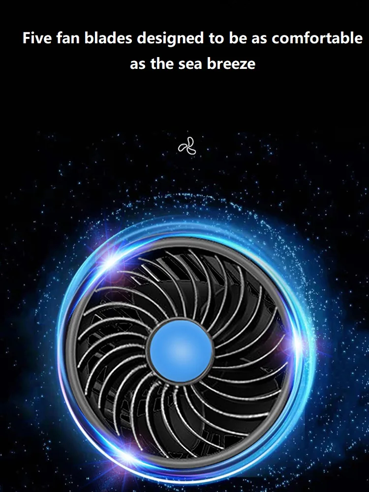 Car fan double head 12v 24v large truck strong silent USB household large wind car car cigarette lighter