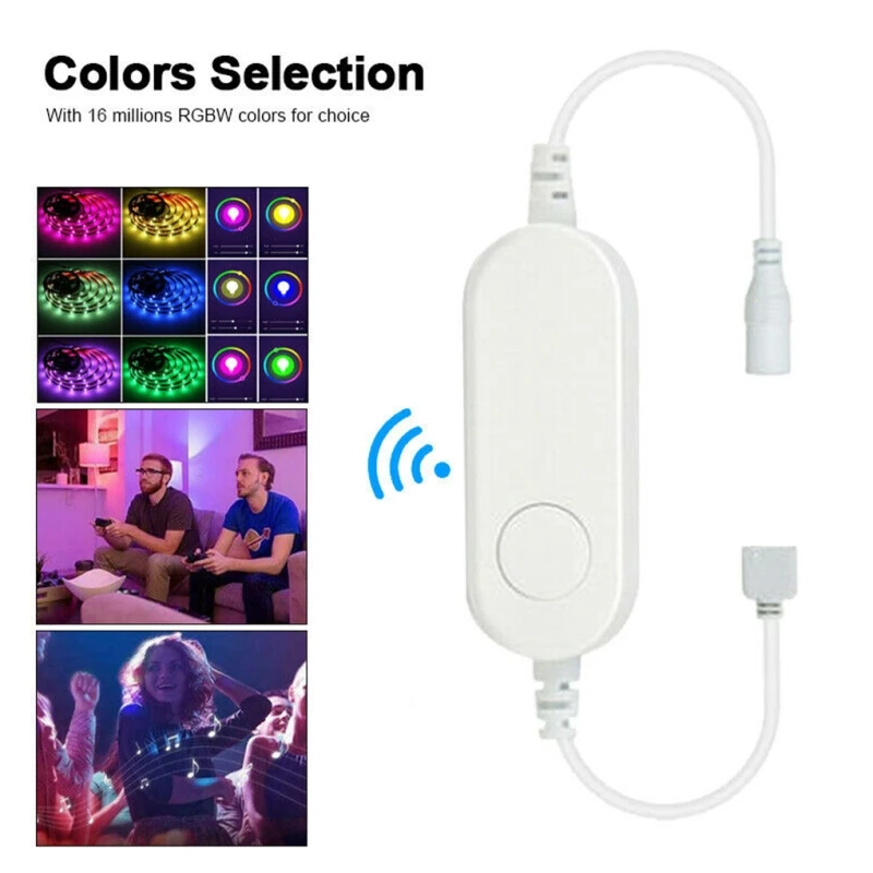 Wifi Mini RGB Tuya Light Strip Controller for RGBW LED Work With Smart Home Alexa 12v-24V 10A