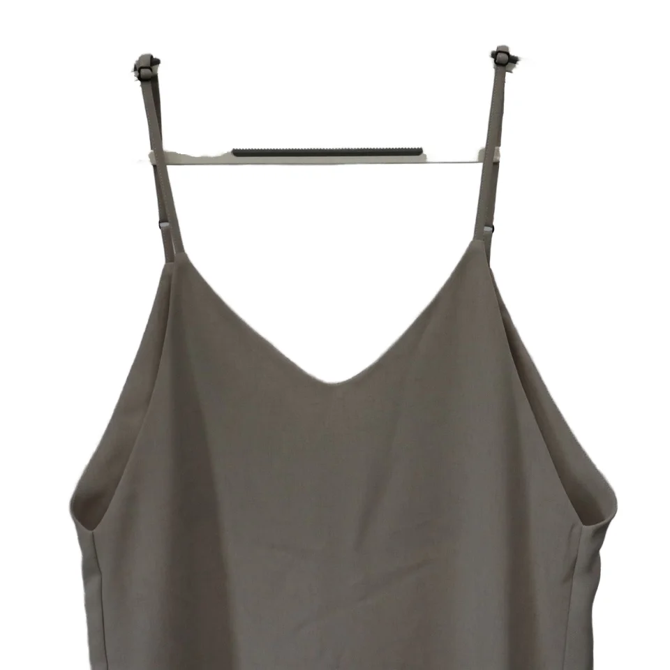 Женский весенне-летний Повседневный Шелковый сарафан с V-образным вырезом и длинным рукавом ацетатный атласный ледяной материал