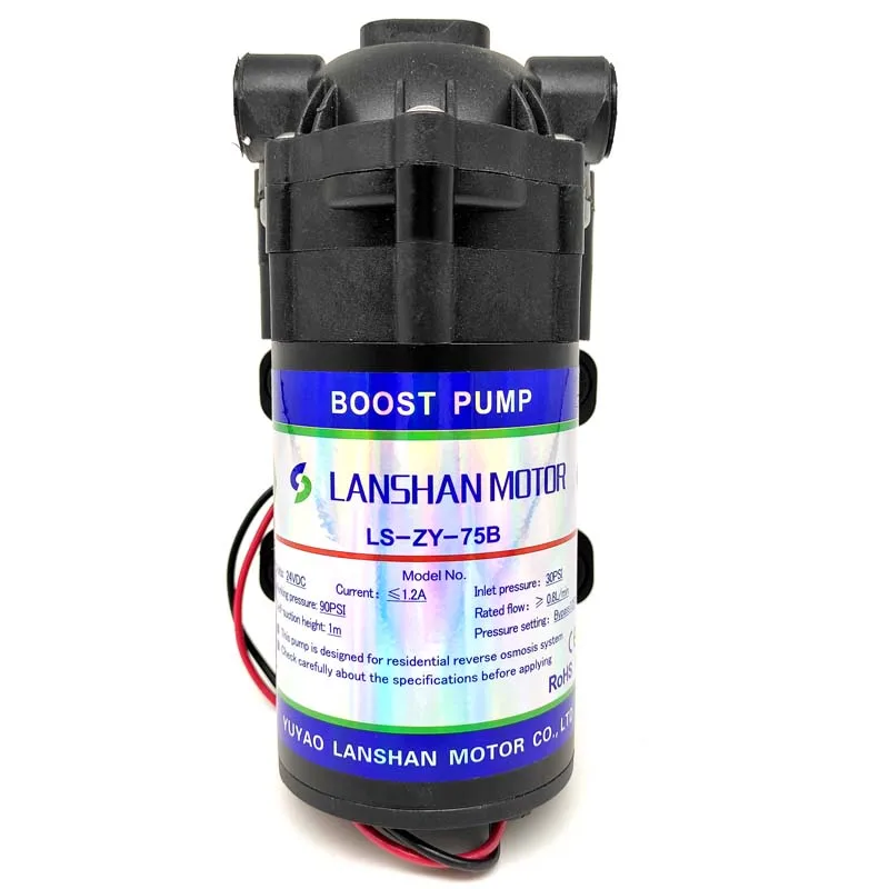 kitchen use 75 gpd RO system water purifier booster pump with pressure motor