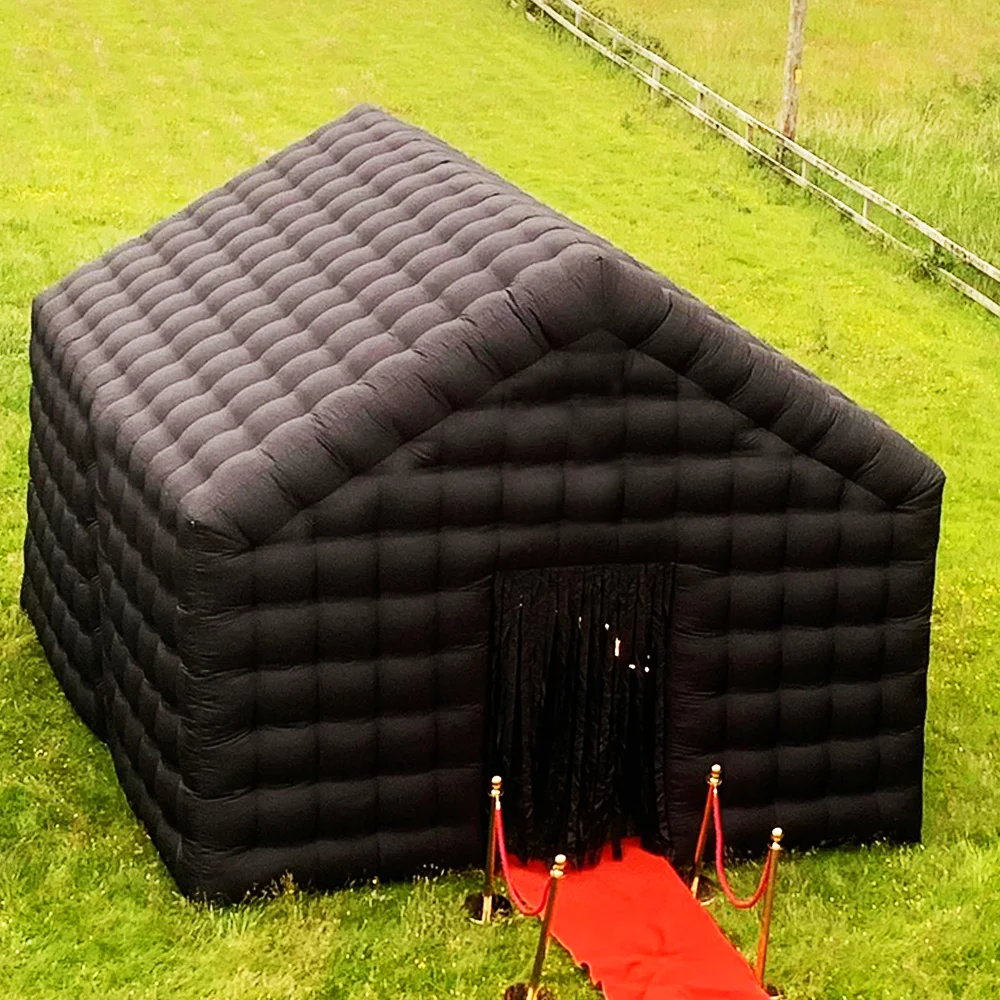 Commercial rental outdoor event black light up disco Backyard inflatable night club portable party tent inflatable nightclubs