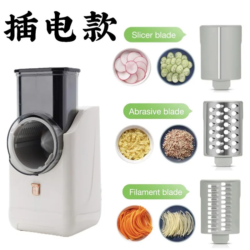 Multifunctional Electric Drum Vegetable Cutter Manual Steel Fruit Chopper Slicer for Food & Nut Usage for Manual Potato Grater