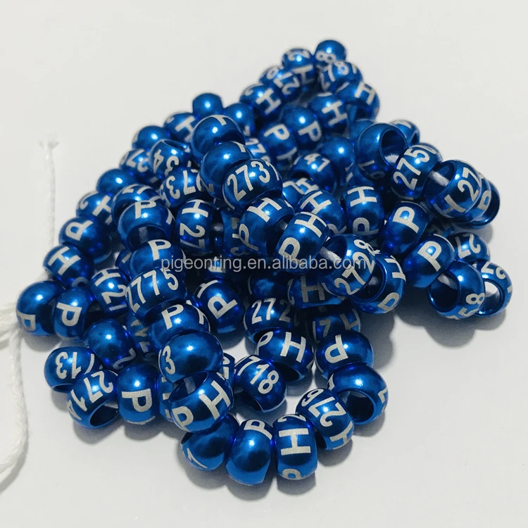 Wholesale High quality circular type aluminium bird rings Fancy pigeon rings