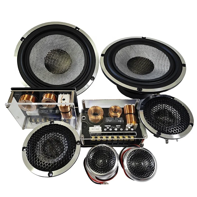 150W RMS Power 6.5 Inch 3-Way Component Car Speaker with high quality for car door