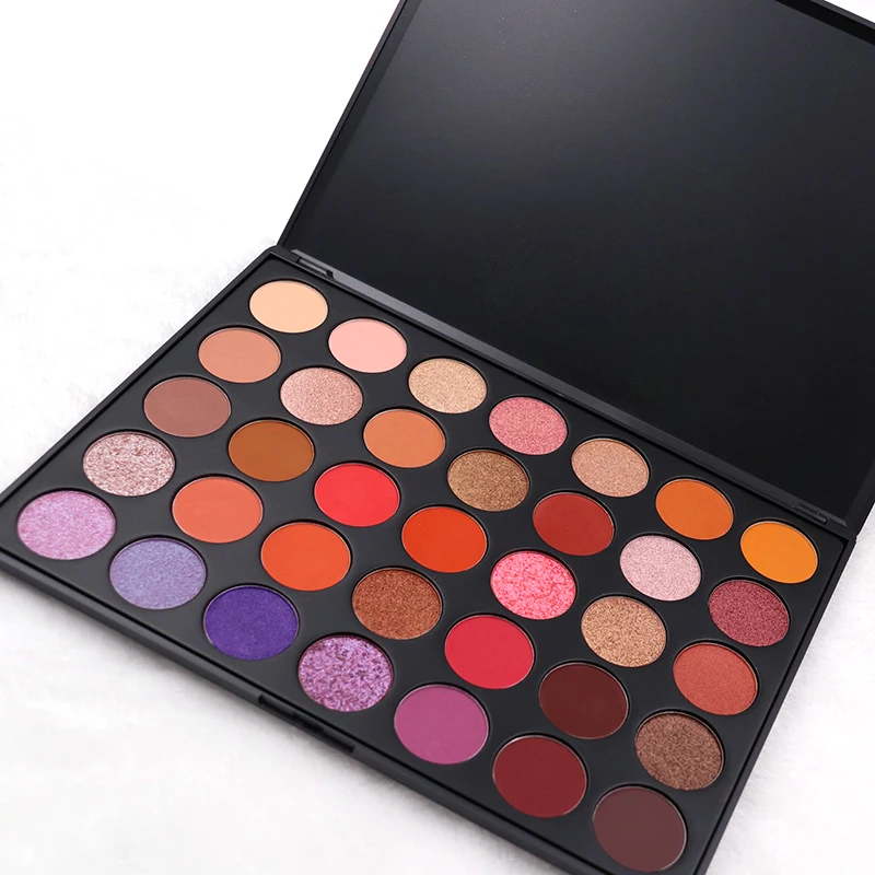 
35 Colors High Pigment Private Label Custom Makeup Eyeshadow Palette 
