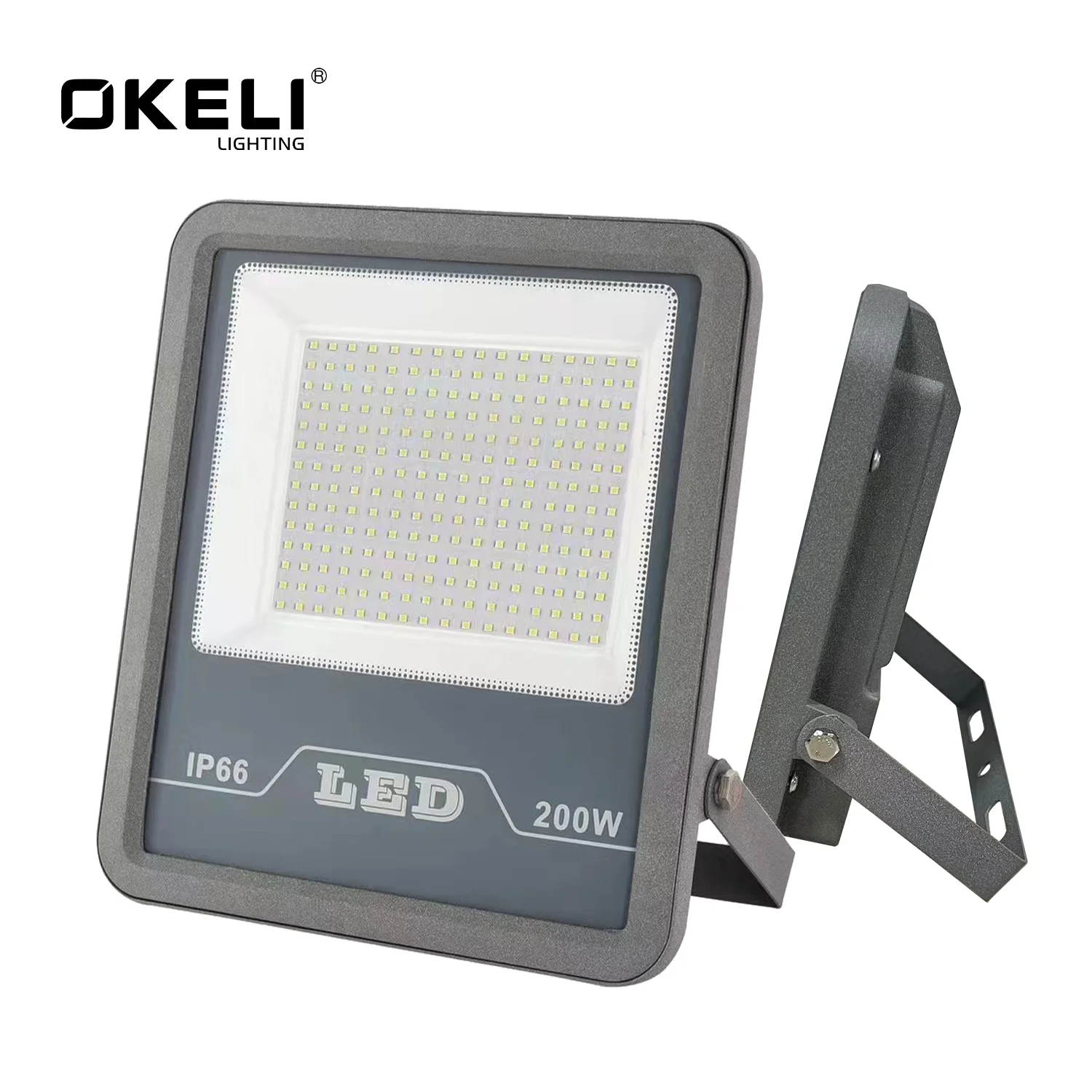 OKELI high bright black body 100w 200w 300w 400w 500w 600w 700w led flood light