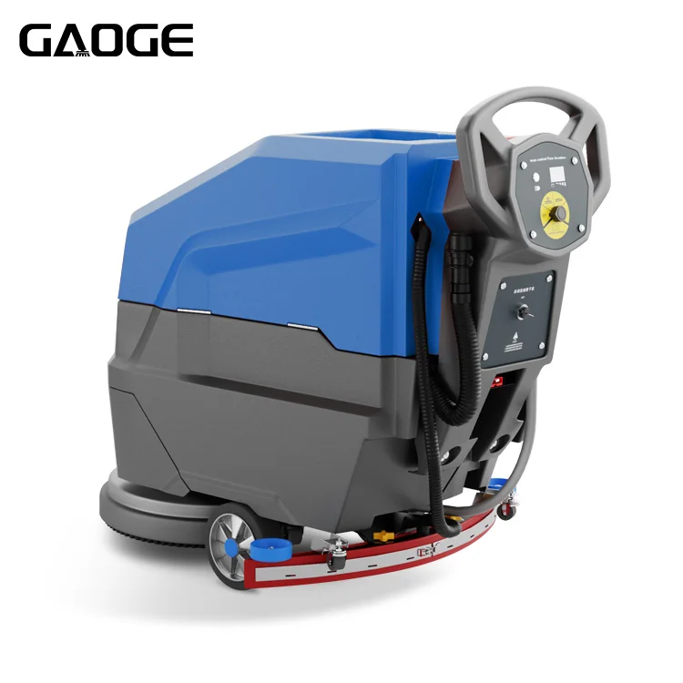 Gaoge F530 Professional Tiles Cleaning Machine 55/60L 530/780MM 220RPM Floor Washing Machine Hand Push Floor Cleaning Scrubber