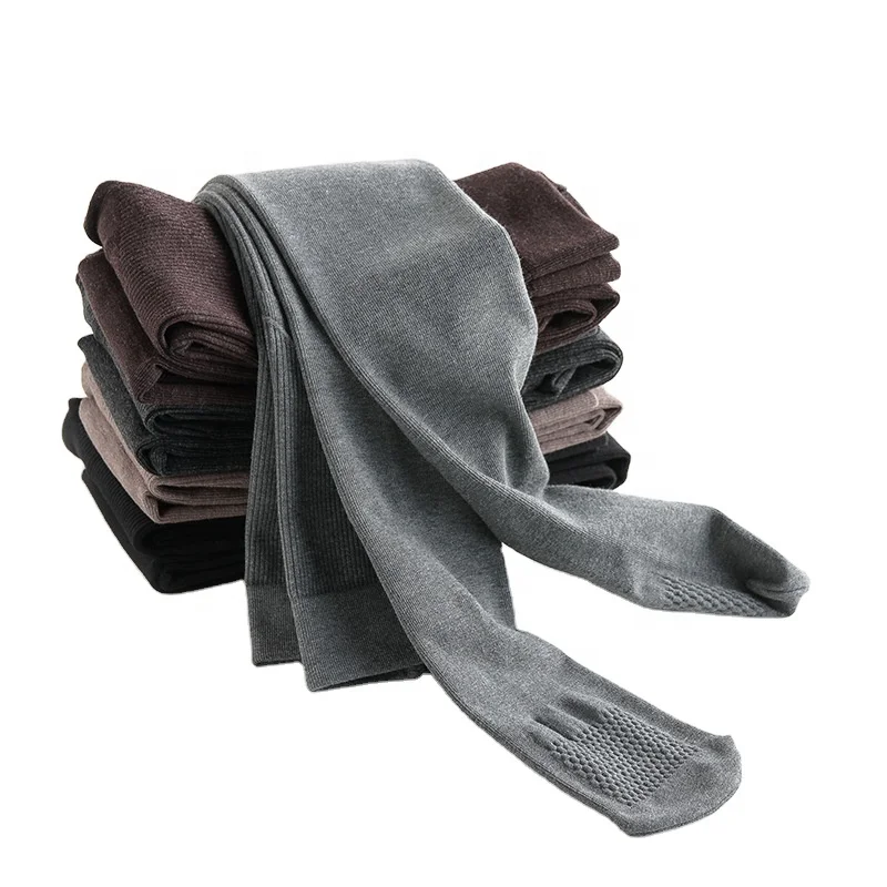 
1200D cotton velvet pantyhose belly lift hip massage bottom non-slip thread vertical bar pressure stovepipe bottoming socks 