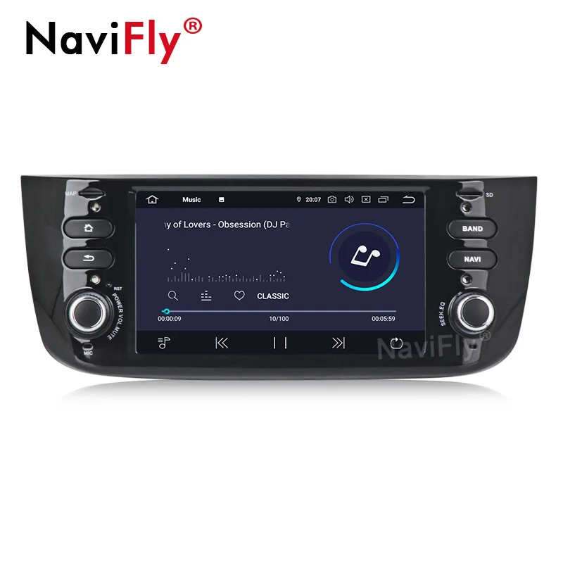 Автомобильный DVD-плеер NaviFly PX30 6 2 дюйма Android видео для Fiat/Linea/Punto 2012-2015 аудио радио стереосистема с + 16 Гб