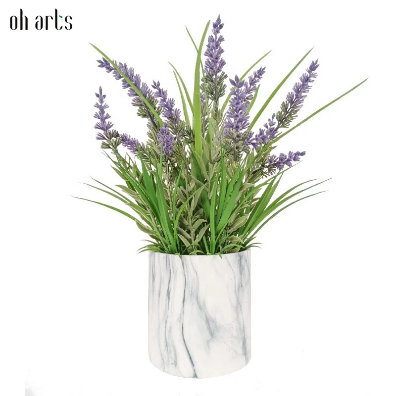 Hot Sale flower lavender flowers decorative wholesale artificial plastic flower simulation for indoor outdoor decoration