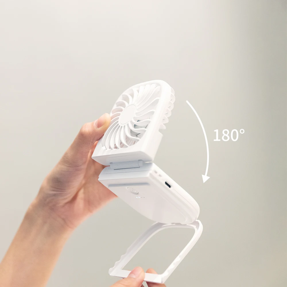 Electric Mini Necklace Wearable Hands-Free Cordless Personalized Outdoor Portable Summer USB Hanging Cooling Hanging Neck Fan