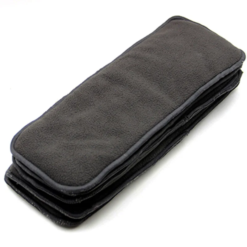 10pcs/set 4 layers Hemp Cotton Diaper Insert, Nappy pad, Booster for all Cloth Diaper Inserts Pocket Diaper 35x13.5cm