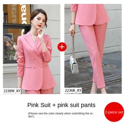 manufacturer women blazers 2 Piece Candy Color Pant Wear Lady Fashion Designs Blazer Women Suit womens suits & tuxedo