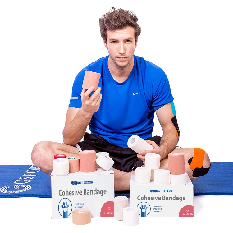 3 Inch X 5 Yards Sport&Entertainment Sports Safety Resistance Bands & Bandage Tape Cohesive elastic bandage wrap sports Tape