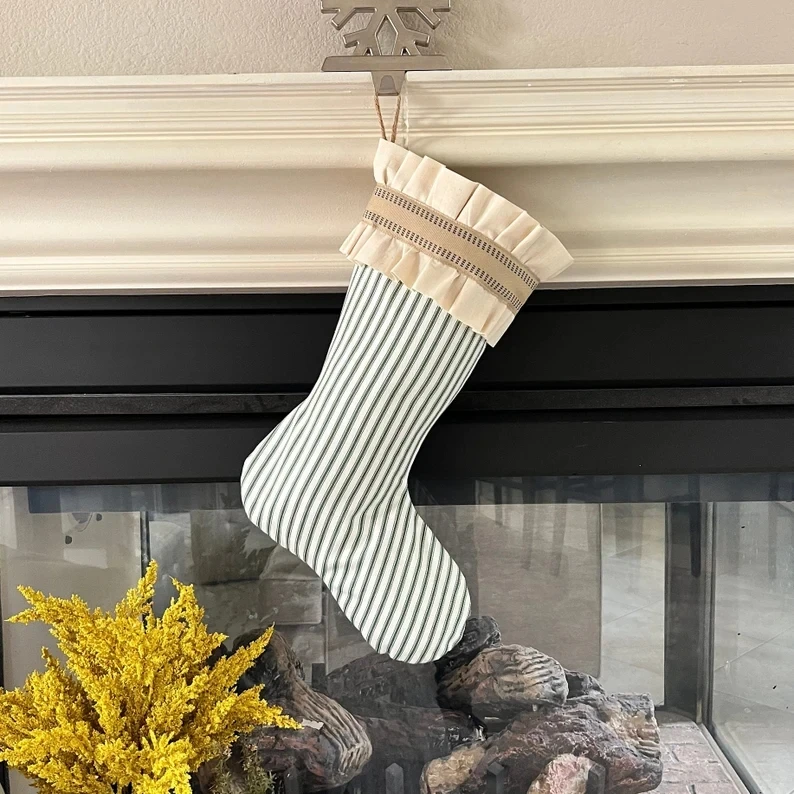 Wholesale Striped Stockings Christmas Personalized Xmas Custom Christmas Stocking