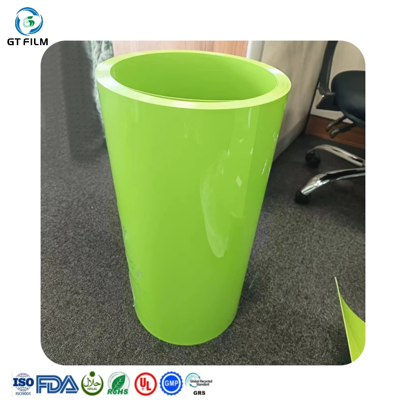 Hot Sale 0.25mm 0.5mm transparent hard PET sheet roll die cut polyethylene sheet for thermoforming printing