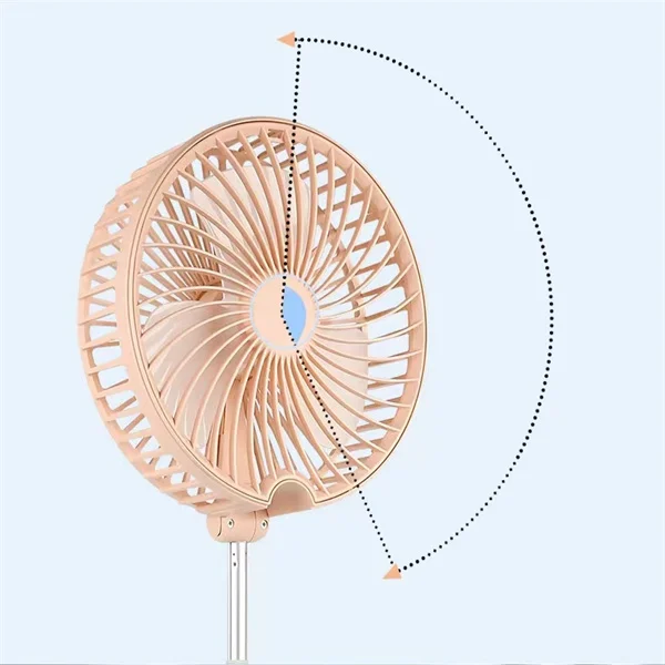 Telescopic Fan Folding Portable Floor Table Usb Rechargeable Battery Fan Foldable Desk Fans for Office Home Outdoor Camping