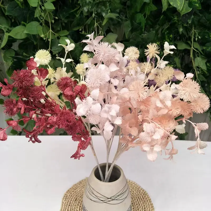 Factory Direct Artificial Colorful and Beautiful Dandelion for Hotel Courtyard and Wedding  Decorate