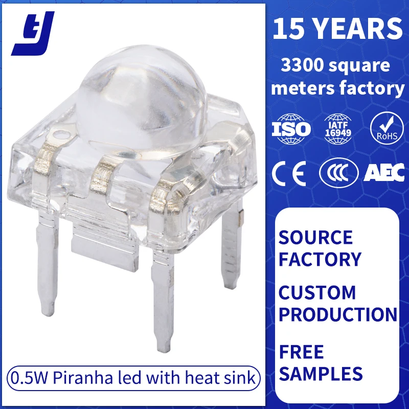 high power 0.5W super flux led 3v high brightness diode led