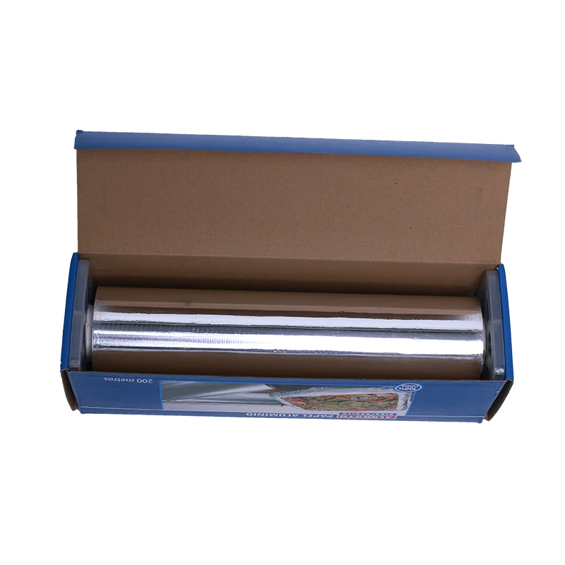 25 Microns Thick Heavy Duty Aluminum Foil 12 Inches by 500 Foot Long Roll for Food Service Industry