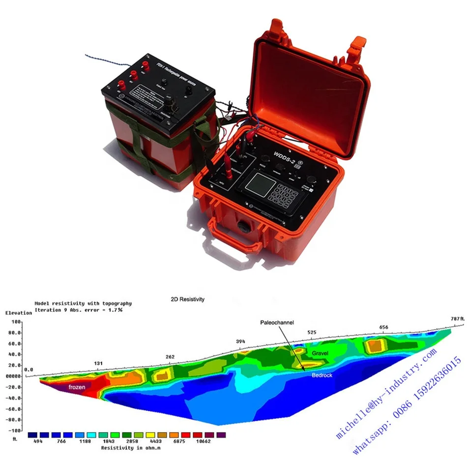 Geophysical Digital DC Resistivity Meter underground water detector WDDS-2
