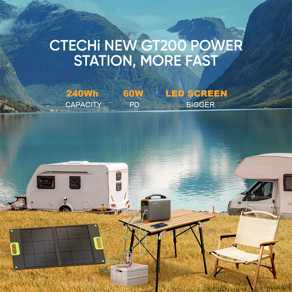 Sunark Good Supply Power Bank 200W Gt200 Portable Power Station For Home Storage Energy Use