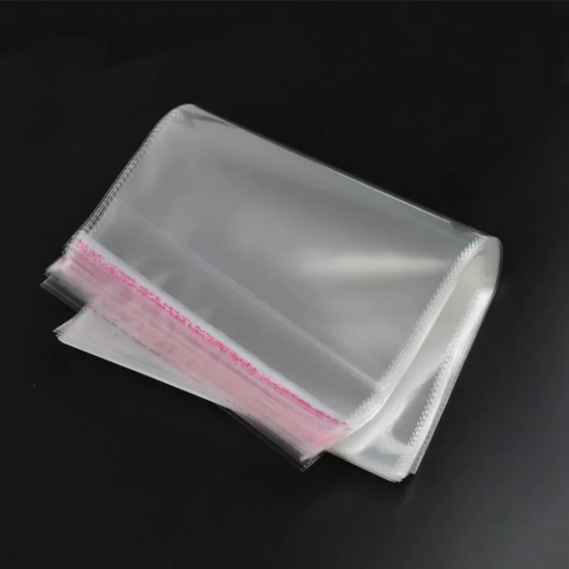 Индивидуальный размер, пищевой класс, самоклеящаяся, прозрачная, БОПП, целлофановая сумка