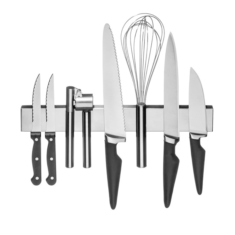 Magnet Rack Custom Logo 16 Inch Stainless Steel Magnetic Knife Holder Strips For Kitchen