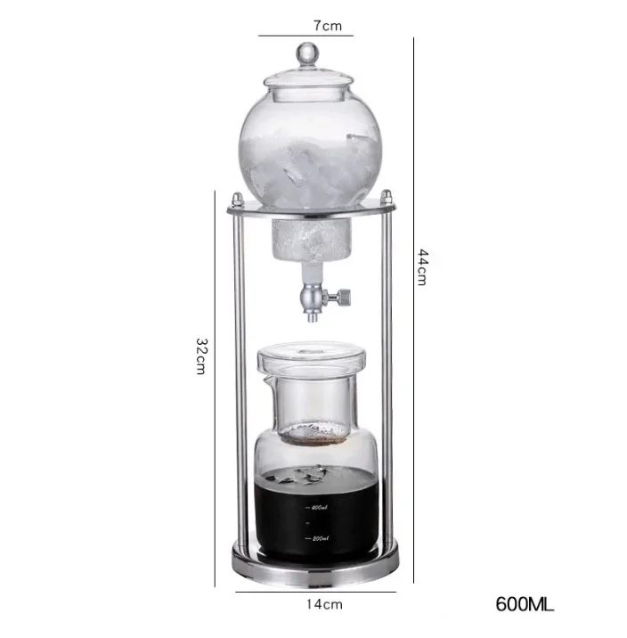 High Quality 1L Glass Cold Brew Coffee Maker 1000ml Espresso Tea Supplies Free Home Garden Kitchen Tabletop Coffee Tea Sets