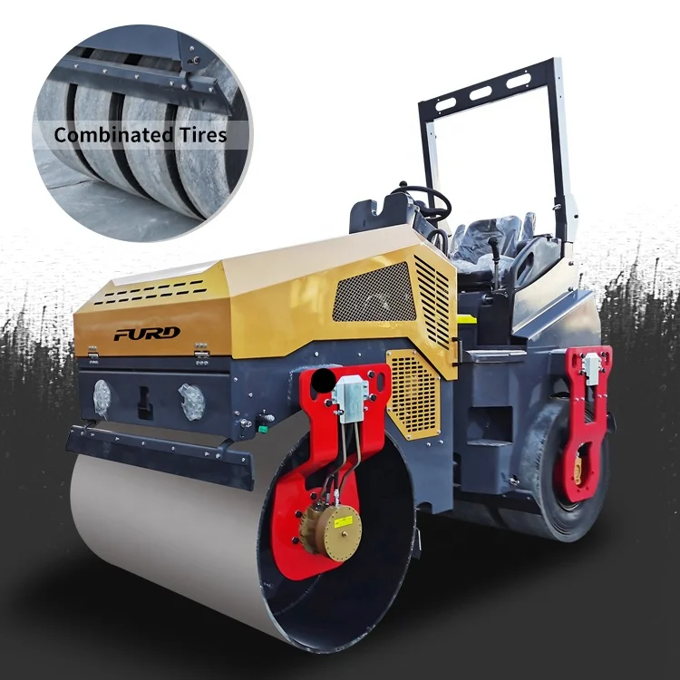 Ride on vibration roller hydraulic driving 4 ton asphalt vibrating drum road roller for sale